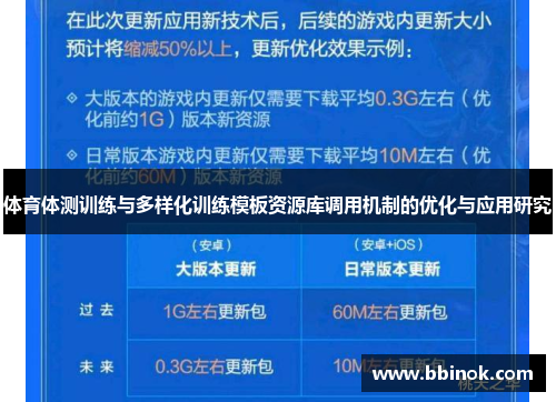 体育体测训练与多样化训练模板资源库调用机制的优化与应用研究